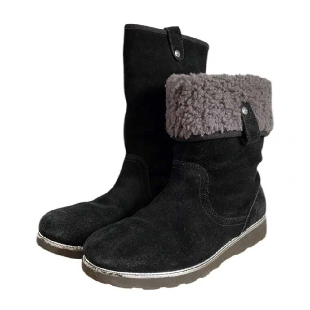 UGG Women’s Boots K Callie Girls Black Boots Size 6 - Picture 2 of 10